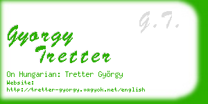 gyorgy tretter business card